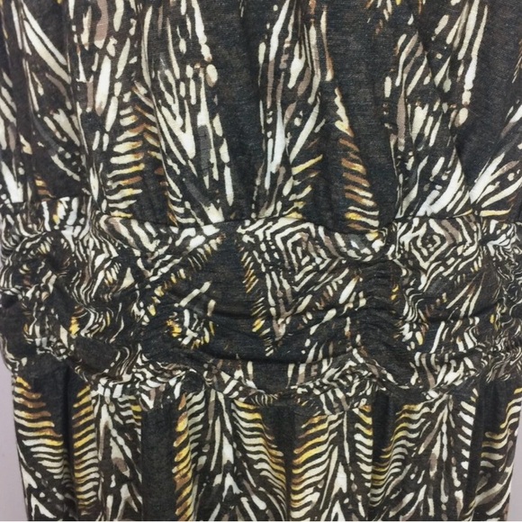 Nic & Zoe Women’s Brown Boho sleeveless v-neck Maxi Dress - Picture 7 of 9